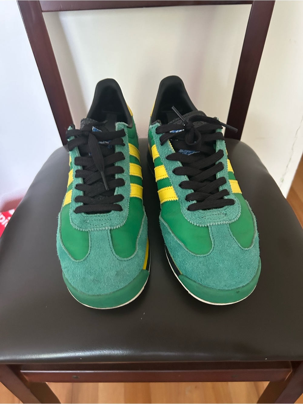 Adidas SL72 green yellow used no box